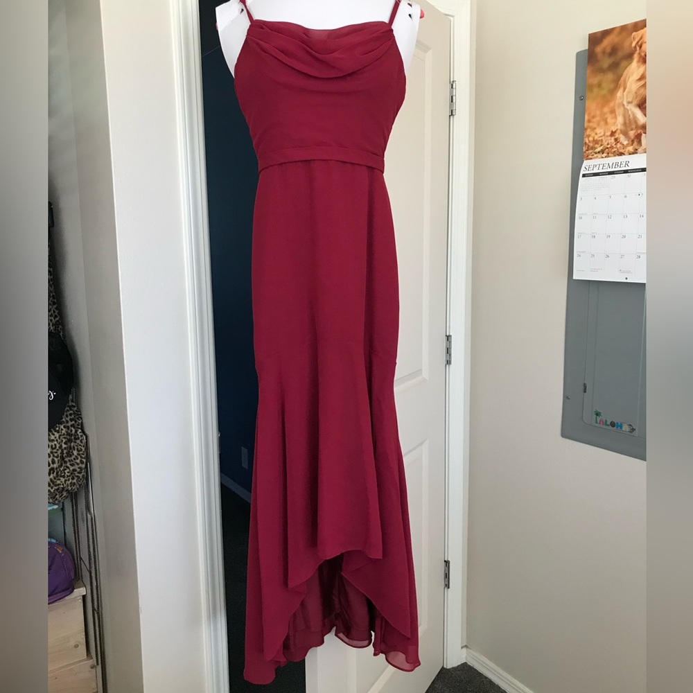 Prom dress, size small, from AZAZIE, color pomegranate